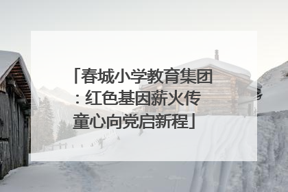 春城小学教育集团：红色基因薪火传 童心向党启新程