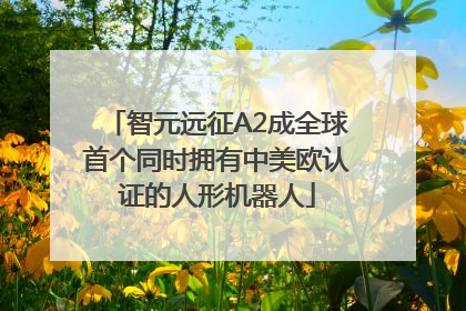 智元远征A2成全球首个同时拥有中美欧认证的人形机器人