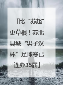 比“苏超”更草根！苏北县城“男子汉杯”足球赛已连办35届