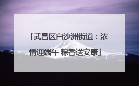 武昌区白沙洲街道：浓情迎端午 粽香送安康