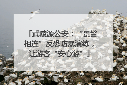 武陵源公安：“景警相连”反恐防暴演练，让游客“安心游”