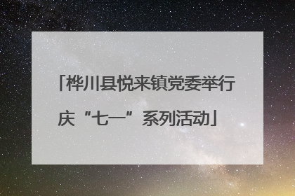 桦川县悦来镇党委举行庆“七一”系列活动