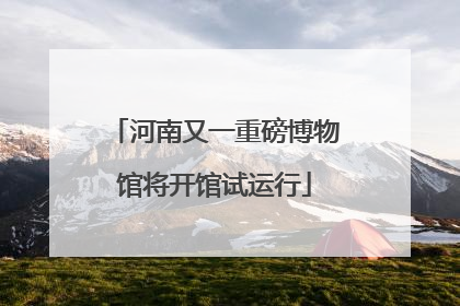 河南又一重磅博物馆将开馆试运行