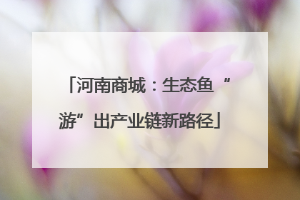 河南商城：生态鱼“游”出产业链新路径