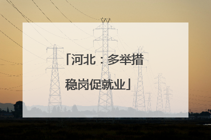 河北：多举措稳岗促就业