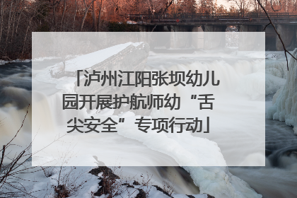泸州江阳张坝幼儿园开展护航师幼“舌尖安全”专项行动