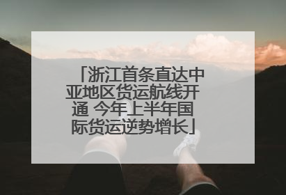 浙江首条直达中亚地区货运航线开通 今年上半年国际货运逆势增长