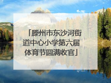 滕州市东沙河街道中心小学第六届体育节圆满收官