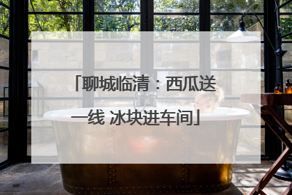 聊城临清：西瓜送一线 冰块进车间