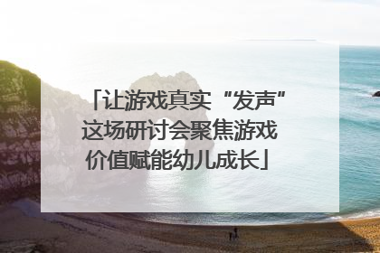 让游戏真实“发声” 这场研讨会聚焦游戏价值赋能幼儿成长