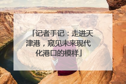 记者手记：走进天津港，窥见未来现代化港口的模样