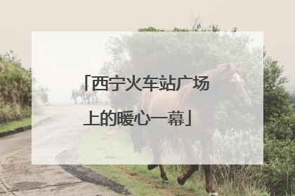西宁火车站广场上的暖心一幕