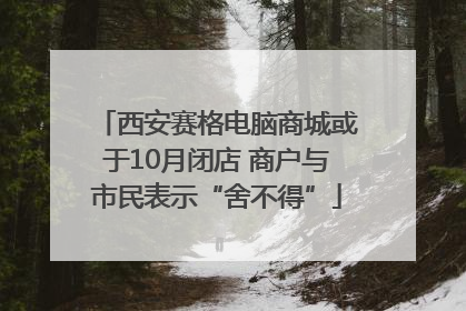 西安赛格电脑商城或于10月闭店 商户与市民表示“舍不得”