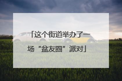 这个街道举办了一场“盆友圈”派对