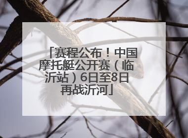 赛程公布！中国摩托艇公开赛（临沂站）6日至8日再战沂河