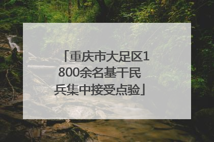 重庆市大足区1800余名基干民兵集中接受点验