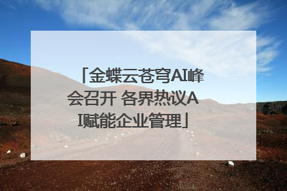 金蝶云苍穹AI峰会召开 各界热议AI赋能企业管理