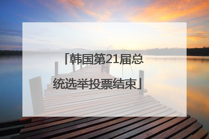 韩国第21届总统选举投票结束