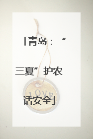 青岛：“三夏”护农话安全
