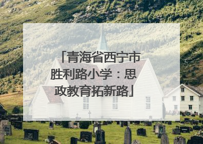 青海省西宁市胜利路小学：思政教育拓新路
