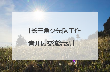 长三角少先队工作者开展交流活动