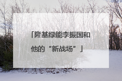 隆基绿能李振国和他的“新战场”