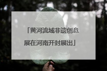 黄河流域非遗创意展在河南开封展出