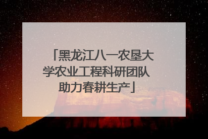 黑龙江八一农垦大学农业工程科研团队助力春耕生产