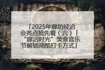 2025年廊坊经洽会亮点抢先看（六）丨“廊洽时光”美食音乐节解锁潮酷打卡方式