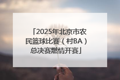 2025年北京市农民篮球比赛（村BA）总决赛燃情开赛