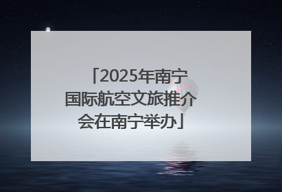 2025年南宁国际航空文旅推介会在南宁举办