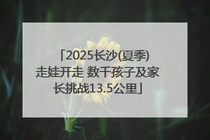 2025长沙(夏季)走娃开走 数千孩子及家长挑战13.5公里