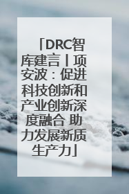 DRC智库建言丨项安波：促进科技创新和产业创新深度融合 助力发展新质生产力